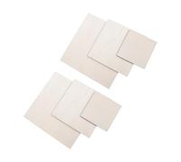 MAGICLULU 6pcs Blank Wooden Panel Boards for Painting and Crafting, Square Unfinished Wood Sheets with Smooth Surface, Lightweight and Warp-Resistant, for Home Craft Lessons and School Group