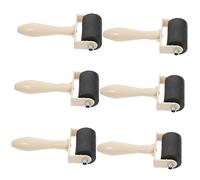 MAGICLULU 6Pcs Brayer Rollers Ink Applicator Set for Printmaking Art Craft Kids Painting Tools Lightweight Plastic Glue Roller