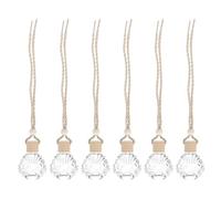 MAGICLULU 6pcs Car Interior Perfume Diffuser Bottles Vehicle Pendant Hanging Aroma Bottles for Air Freshening and Decoration in Lobby Office Car