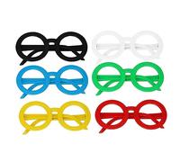 MAGICLULU 6pcs Cartoon Colorful Glass Frames Random Color Plastic Eyeglass Frames for Teens Birthday Party Costume Party Supplies Flexible Legs Random Color