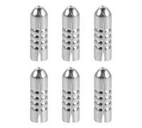 MAGICLULU 6pcs Dart Flight Protectors Aluminum Alloy Metal Dart Wing Savers Effortless Use Flight Optimization Silver for Dartboard Events