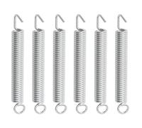 MAGICLULU 6pcs Electric Guitar Tremolo Bridge Spring Metal Tremolo Tension Springs Portable Lightweight Silver Replacement for Electric Guitar