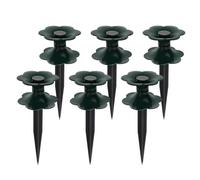 MAGICLULU 6pcs Garden Hose Guide Spikes Green Plastic Lawn Stakes Water Pipe Holders with Versatile Design and Reusable Pp Material for Garden Irrigation and Flower Beds