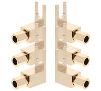 MAGICLULU 6pcs Gold Plated Copper 90 Degree Y Fork Banana Plug Adaptor with Screw Tight Spade Terminal for Hifi Equipment Wire Plug Usage and Classic Stereo Connector Applications