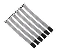 MAGICLULU 6pcs Grey Elastic Telescopic Straps 25mmx320mm for Bento Box Lunchbox Travel Picnic School Lunch Container Fixed Bands Set