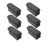 MAGICLULU 6pcs Guitar Pickup Battery Box Holder for Active Bass Acoustic Guitar Corrosion-resistant Battery Cover with Quick Access Lightweight Compact Design for Electric Instrument
