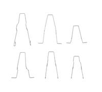 MAGICLULU 6pcs Headlamp Retainer Clamp Bulb Retaining Spring Iron Retainer Kit Stable Installation Silver for H1 H4 Bulbs Car Headlight Replacement