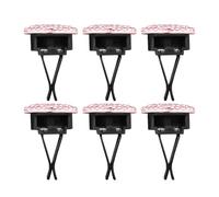 MAGICLULU 6Pcs Heart-Shaped Car Vent Clips with Rhinestone, Aromatherapy Car Scent Diffuser Air Vent Clips for Vehicle Perfume, Decorative Front Dash Air Outlet Accessories