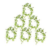 MAGICLULU 6pcs Mini Artificial Vine Garland for Dollhouse Miniature Gardening Plants Realistic Textured Faux Greenery Garland Compact Decorative Vines for DIY Micro Landscapes and Year Round