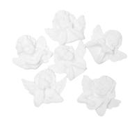 MAGICLULU 6Pcs Mini Resin Angel Flatback Charms for DIY Crafts Figurines for Phone Cases and Scrapbooking Crafting Ornaments for Jewelry Making and Creative Projects