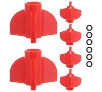 MAGICLULU 6pcs Multi-color Arrow Vane Protector Lightweight Abs High Elasticity Material DIY Style Unique Look Maintaining Original Look for Outdoor Archery Competitions