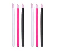 MAGICLULU 6pcs Nail File Emery Board Pen Shape Plastic Nail Tool for Removing Cuticle and Shaping Extensions Suitable for Art Use by Professionals and Learners