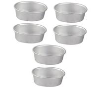 MAGICLULU 6pcs Oval Cheesecake Pans Baking Molds for Egg Moulds Cake Baking Tins Jelly Moulds Traditional for Cheesecakes Meatloaf Breads Molds
