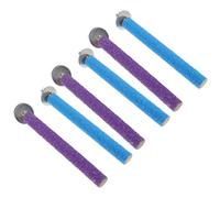 MAGICLULU 6pcs Parrot Perch Stand for Cage with Resin and Metal Construction, Sturdy Nail Grinding Claw Stick that Resists Damage and Wear, Bird Cage Accessories to Lessen Unwanted Habits