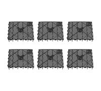 MAGICLULU 6pcs Plastic Aquarium Tank Divider Filter Plate with Multi-hole Design for Bottom Mud Filtration, Black Fish Tank Accessory Suitable for Splicing Combination in Aquariums