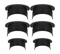 MAGICLULU 6pcs Plastic Pool Table Pocket Liners Replacement Set Strong Compatibility and Easy Installation, Black Billiard Accessories for Home or Bar Use