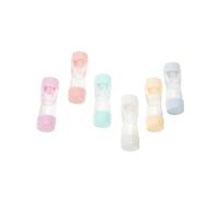 MAGICLULU 6pcs Portable Hard Contact Case Set, Diamond-Shaped Rgp Storage Containers with Sealed Lids, Travel Eye Case for Outdoor and Daily Use