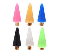 MAGICLULU 6pcs Portable Nail Pen Head Replaceable Wax Picker Heads Simple Design Waterproof Zinc Alloy for Private Nail Lovers and Professional Salons DIY Manual Activities