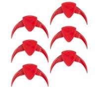 MAGICLULU 6pcs Red Plastic Sunflower Pine Nut Shellers with Anti-slip Design, Save Time and Effort Peeling Tool for Sunflower Seeds and Pine Nuts, Kitchen Gadget