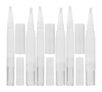 MAGICLULU 6pcs Refillable Empty Cuticle Oil Pens for Nail Care and Eyelash Growth, 3ml and 5ml Plastic Nail Oil Tubes, Easy to Carry and Store for Professional and Personal Use