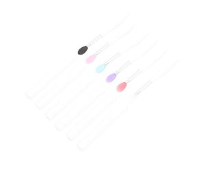 MAGICLULU 6pcs Silicone Lip Makeup Brush with Cap for Precise Application and Easy to Carry, Made of Sturdy Silicone and Abs, for Those Who Love Makeup, Can be Put in Wallet or Purse