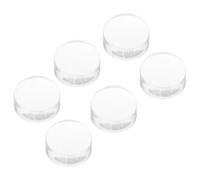 MAGICLULU 6pcs Silicone Nail Stamper Head Replacement for Nail Art Stamping Tool and DIY Manicure