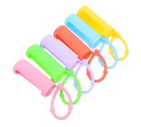 MAGICLULU 6pcs Silicone Sleeve Set for Essential Oil Bottles and Roller Bottles with Bendable Buckle Band and Adjustable Beads Strap Protective Cover Case for Travel and Daily Use