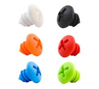 MAGICLULU 6pcs Silicone Wine Bottle Stoppers Screw Shape Bottle Plugs with Tight Seal and Easy Operation for Home and Bar Use Food Grade Reusable Stoppers Random Color