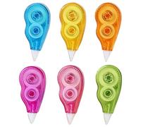 MAGICLULU 6pcs Small Correct Tool Portable Correction Tape 72m Strong Adhesive Easy to Apply Dual Gear Construction for School Students Letter Diaries