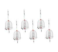 MAGICLULU 6pcs Stainless Steel Carp Fishing Bait Trap Cage with Quick Open Feeder Basket Holder Precision Mesh Carp Lure Feeder for Lakes Rivers and Sea Coarse Fishing