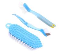 MAGICLULU 6pcs Stiff Bristle Crevice Brush for Tile Cleaning Non-Stick Surface Scrub Brush Built Dishwasher Safe Heavy Duty Cleaning Kit