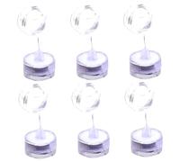MAGICLULU 6pcs Submersible Led Waterproof String Lights Battery-Powered Outdoor Lights for Garden Patio Wedding Led Aquarium Diving Lamp 20