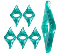MAGICLULU 6Pcs Thumb Book Page Holder Resin Set with Jade Green Finish, Comfortable Grip Design, Multi-Function Reading Holder for Household and-The-Go Use