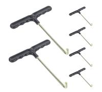 MAGICLULU 6pcs Trampoline Spring Hook Puller Tool with Stainless Steel and Plastic Construction, Universal Fit for Outdoor Sport Equipment and Motorcycle Exhaust Installation