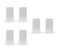 MAGICLULU 6pcs Wall Mounted Abs Plastic Drip Trays for Soap Dispensers Spray Drip Catcher Pads Splash Spill Protection for Hand Wash Stations White Per