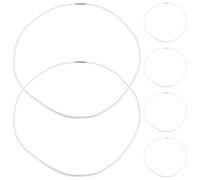MAGICLULU 6pcs White Rubber Bands for Trash Can 70cm for Large Trash Cans, Prevents Slipping Elastic Bands for Home Kitchen Use