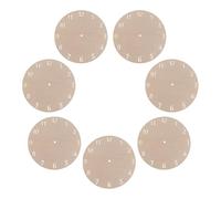MAGICLULU 6pcs Wooden Clock Faces for DIY Projects Round Wood Clock Face with Arabic Numerals 23cm Diameter for Creative Home and Office Decor