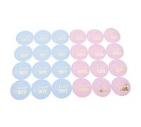 MAGICLULU 72pcs Self Adhesive Gender Reveal Stickers for Shower Party Favors Team Boy Girl Letter Printed Labels Food Bag and Gift Box Decorative Seals for Boys Celebration