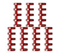 MAGICLULU 7pcs Creative Segmented Binder Five-Hole Binder Ring Plastic Loose Leaf Well Polished Convenient to Use for Home and School Memo