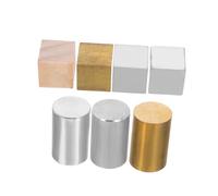 MAGICLULU 7pcs Metal Density Cubes Aluminum Iron Blocks for Science Physics Projects Educational Classroom Stem Activity Math Experiment