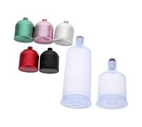 MAGICLULU 7pcs Plastic Airbrush Paint Mixing Bottles with Lids, Corrosion Resistant Plastic Replacement Paint Containers for Creative Techniques and Crafts, Universal Compatibility, 7ml 20ml