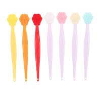 MAGICLULU 7pcs Pore Cleansing Brush: Facial Silicone Scrubber - Cat Paw Shape Applicator - for DIY Mask Mud Clay Body Lotion Blackheads Removal Face Scrubber Gentle Exfoliation Massager
