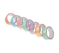 MAGICLULU 7Roll Rainbow Colored Masking Tape Wide Crafting Duct Tape for DIY Projects Classroom Floor Color Coding Labeling Packaging Home and School Use