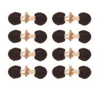 MAGICLULU 8 Pairs Sew-on Horn Coat Buttons with Fancy Trim, Small Dark Coffee Toggle Closures for Women’s Winter Jackets and Formal Outerwear Accessories