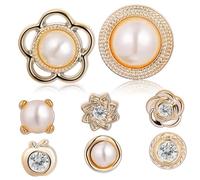 MAGICLULU 8 Pcs Magnetic Button Pins Scarf Pins Trendy Abs Metal Easy to Use Preserves Fabric Integrity Decorate and Fix Clothing Stylish Assorted Color