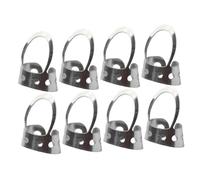 MAGICLULU 8 Pcs Stainless Steel Adjustable Guitar Finger Picks Thumbpicks Hollowed Metal Guitar Pick Set Protect Fingers from Injury for Ukulele Bass Players and Music Enthusiasts