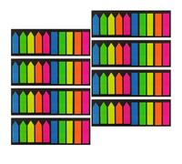 MAGICLULU 8 Sets of Pet Sticky Memo Pads with 200 Sheets Each, Exquisitely Crafted Self-stick Index Tabs for Offices and Schools, Easy to Carry and Prevents Traces on Books