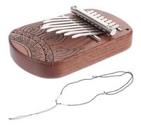 MAGICLULU 8-Tone Kalimba for Beginners Finger Piano Wood and Metal Mini Thumb Piano with Creative Design Appearance 4.72X3.14X1.38In Portable Musical Instrument for School and Camping