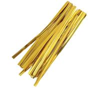 MAGICLULU 800 Pcs Golden Twist Ties for Candy Bags and Bread Bags Easy to Use Pet Wire Ties Stay Tight Closure for Wrapping and Cake Pops Gift Wrap Accessories