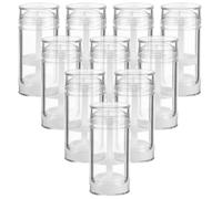 MAGICLULU 8pcs 30ml Plastic Twist-up Deodorant Stick Bottles Refillable Empty Storage Tubes for DIY Cosmetic Balm Screw Base, Portable Personal Care Containers for Travel and Daily Use